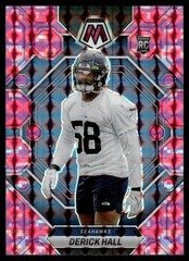2023 Panini Mosaic Pink Prizm #310 Derick Hall RC Seattle Seahawks